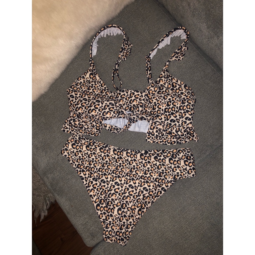 Like new zaful leopard bikini